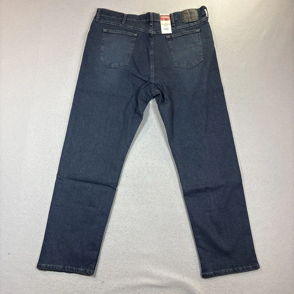 Wrangler‎ Authentics Jeans Mens 38x32 Blue Straight Leg Denim 10ZM200MB NWT